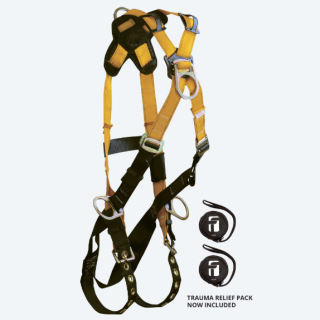 FallTech 7029 Journeyman Flex Steel 4D Cross-over Climbing Full Body Harness